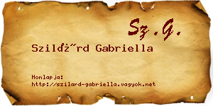 Szilárd Gabriella névjegykártya